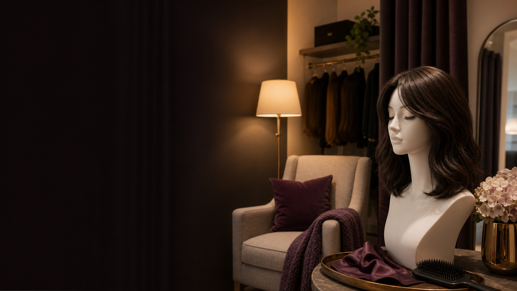 Private wig and hair solutions consultation studio